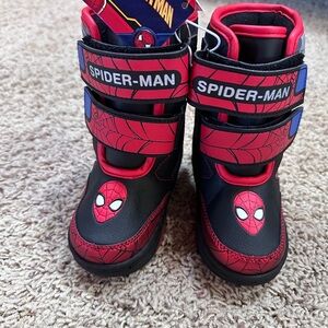 Spider-Man Kids Light-Up Boots Size 7 NEW‎